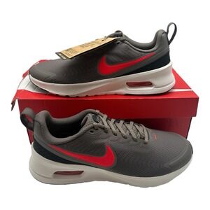 Nike Air Max Nuaxis Shoes Mens 9.5 Women 11 Cave Stone/Bright Crimson FD4329-200